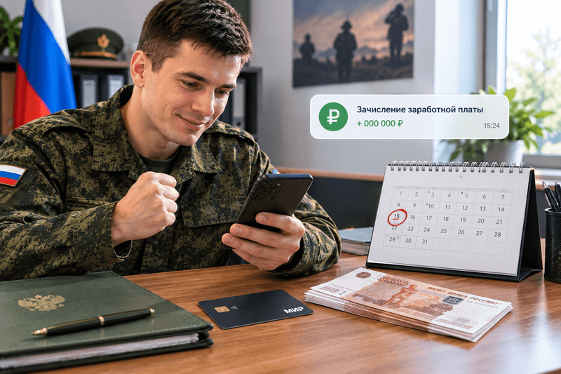 Когда начисляют первую зарплату контрактнику