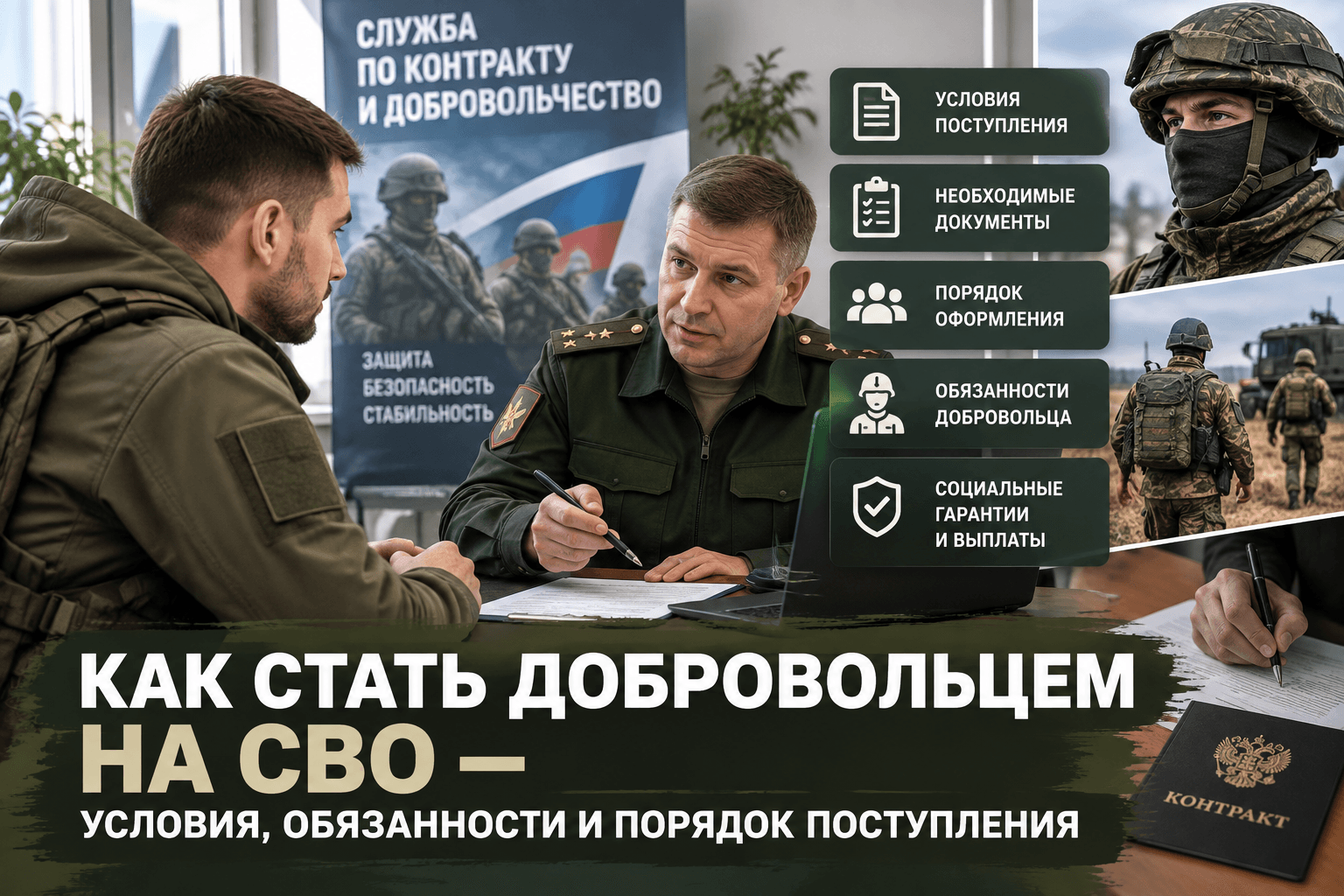 Как стать добровольцем на СВО